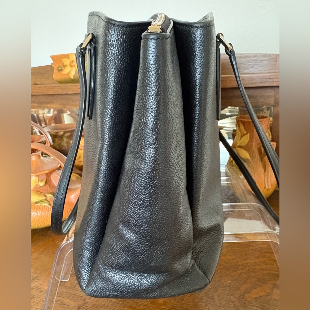 Kate Spade Monet, large triple compartment, tote, black leather pebbled - Picture 14 of 16